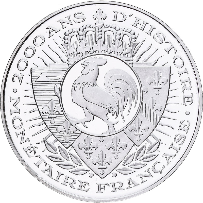 France Medal Histoire Monétaire Denier de Chinon Silver MS(65-70