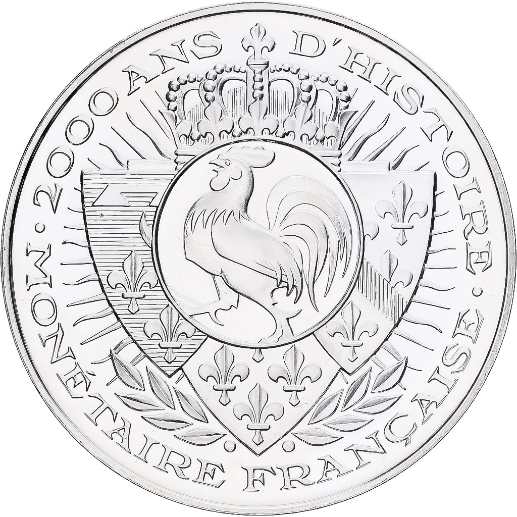 France, Medal, Histoire Monétaire, Triens de Paris, Silver, MS(65-70)