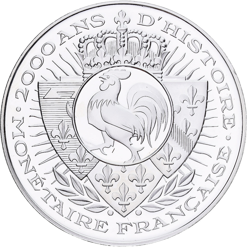 Frankreich, Medaille, Histoire Monétaire, As de Nimes, Silber, STGL