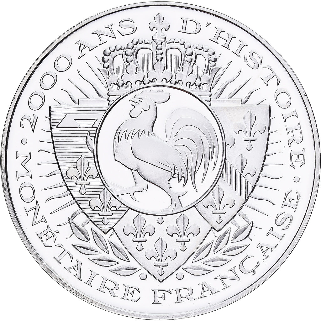 Frankreich, Medaille, Histoire Monétaire, 100 Francs Cochet, Silber, STGL
