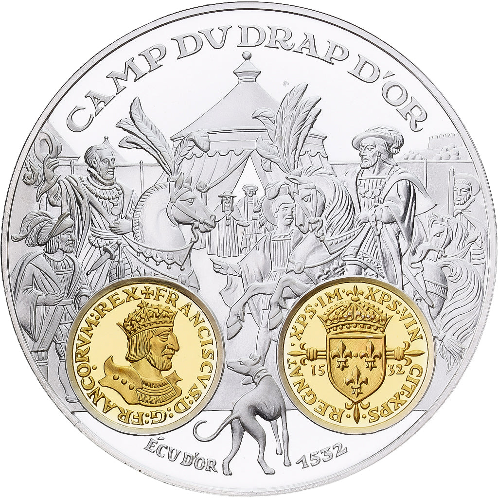 France, Medal, Histoire Monétaire, Ecu d'Or François Ier, Silver, MS(65-70)