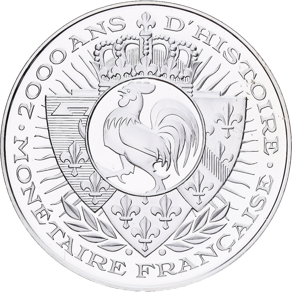 France, Medal, Histoire Monétaire, Ecu d'Or François Ier, Silver, MS(65-70)