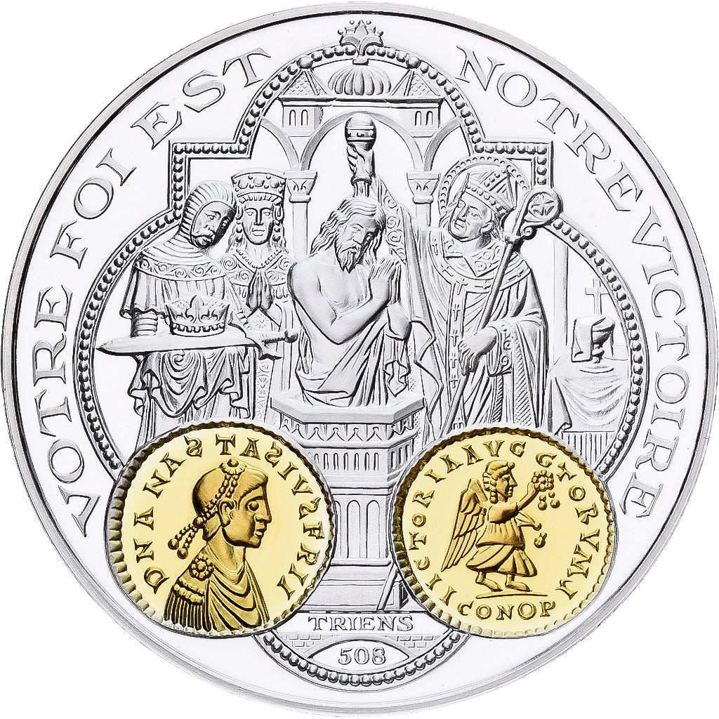 Frankreich, Medaille, 2000 Ans d'Histoire Monétaire, Triens Mérovingien