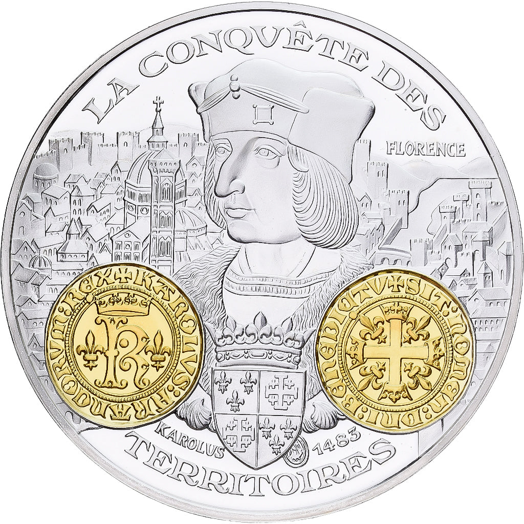 France, Medal, Histoire Monétaire, Karolus, Silver, MS(65-70)