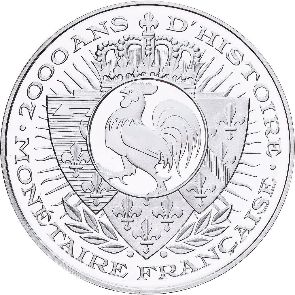 France, Medal, Histoire Monétaire, Karolus, Silver, MS(65-70)
