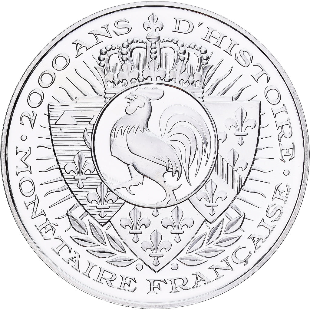 France, Medal, Histoire Monétaire, Royal d'Or, Silver, MS(65-70)
