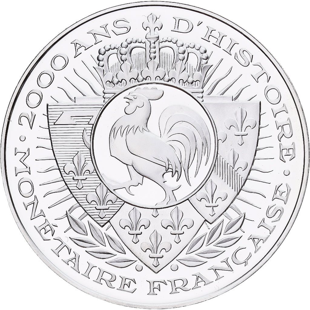 France, Medal, Histoire Monétaire, Masse d'Or, Silver, MS(65-70)