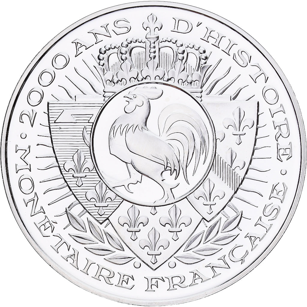 France, Médaille, Histoire Monétaire, 100 Francs Bazor, Argent, FDC