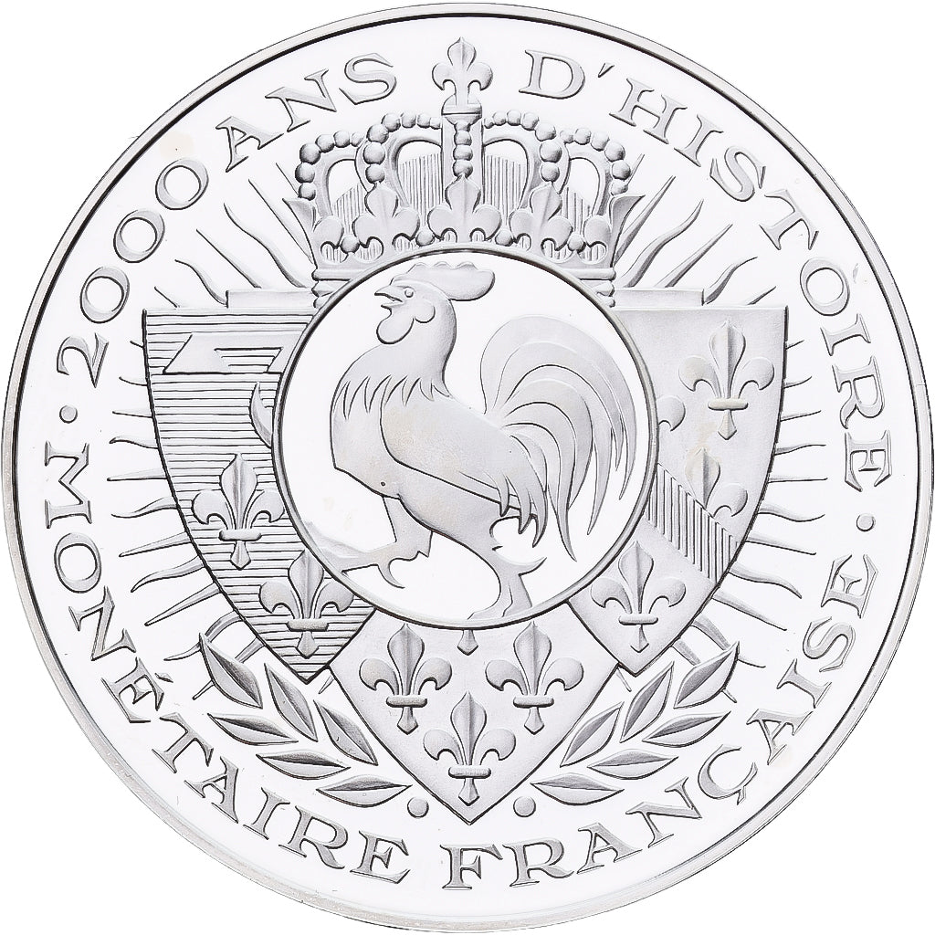 France, Médaille, Histoire Monétaire, 100 Francs or Essai Charles X, Argent