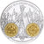 França, medalha, Histoire Monétaire, Chaise d'Or, Prata, MS(65-70)