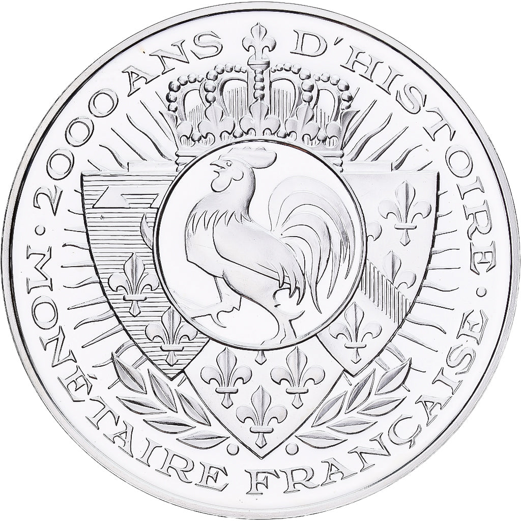 France, Medal, Histoire Monétaire, Statère d'Or des Parisii, Silver, MS(65-70)