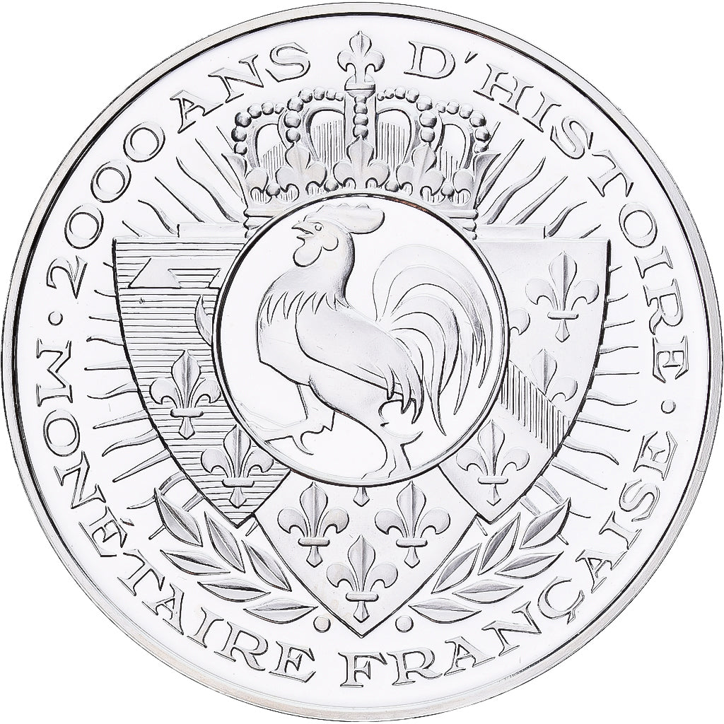 France, Medal, Histoire Monétaire, Ecu d'Or au Soleil, Silver, MS(65-70)