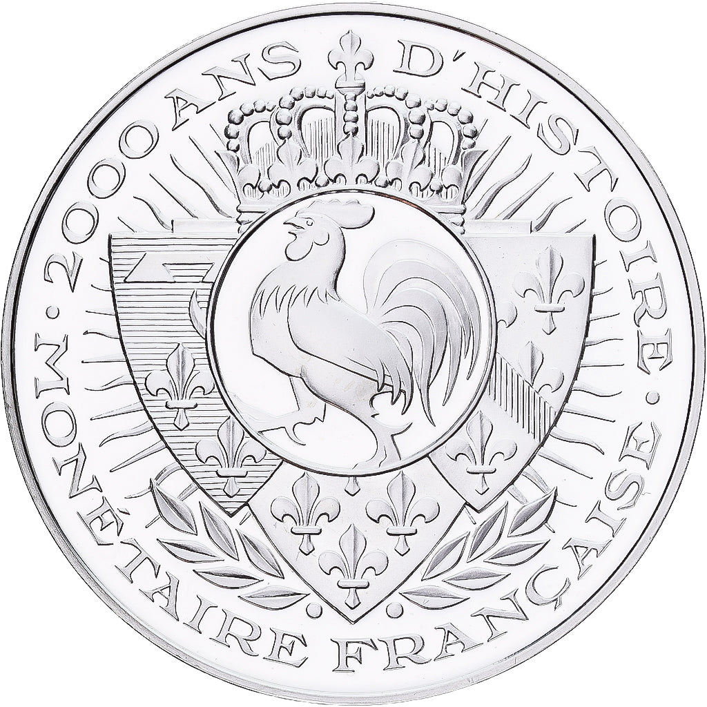 France, Medal, Histoire Monétaire, Trémissis, Clotaire, Silver, MS(65-70)