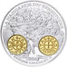 França, medalha, Histoire Monétaire, Denier Charles II, Prata, MS(65-70)