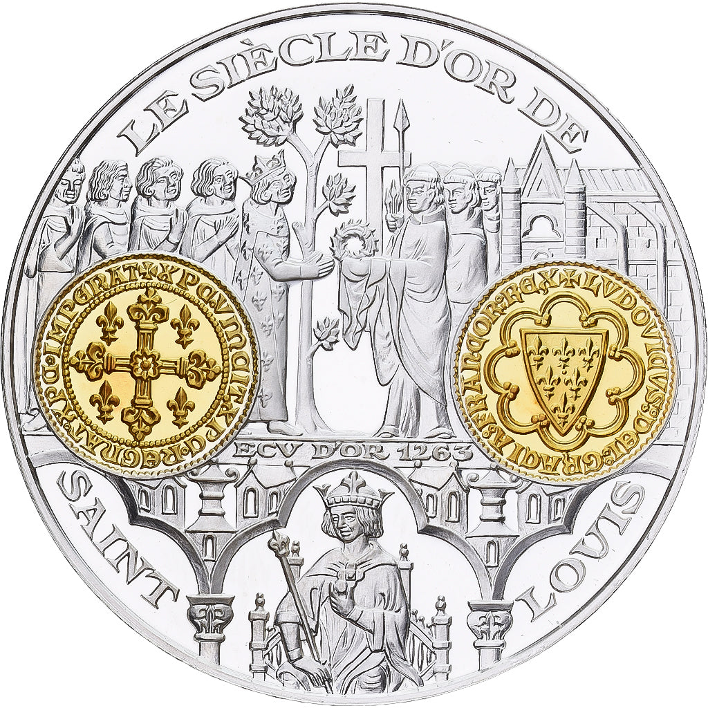 France, Médaille, Histoire Monétaire, Ecu d'Or Saint Louis, Argent, FDC