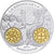 França, medalha, Histoire Monétaire, Denier de Louis II, Prata, MS(65-70)