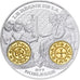 France, Medal, Histoire Monétaire, Denier de Louis II, Silver, MS(65-70)
