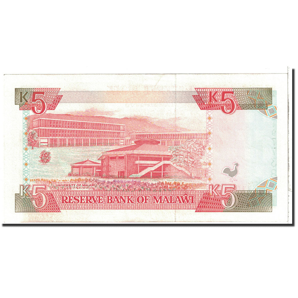 Banknote, Malawi, 5 Kwacha, 1994, 1994-01-01, KM:24b, UNC(65-70)