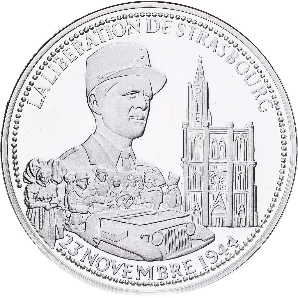 França, medalha, La Libération de Strasbourg, Prata, MS(65-70)