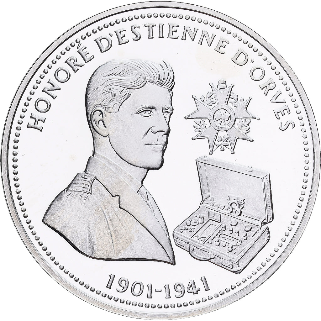 França, medalha, Seconde Guerre Mondiale, Honoré d'Estienne d'Orves, Prata