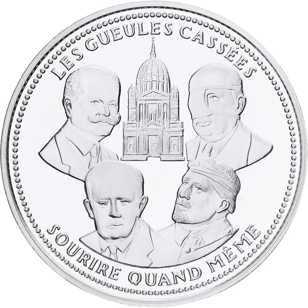 Francia, medaglia, Les gueules cassées, Argento, FDC