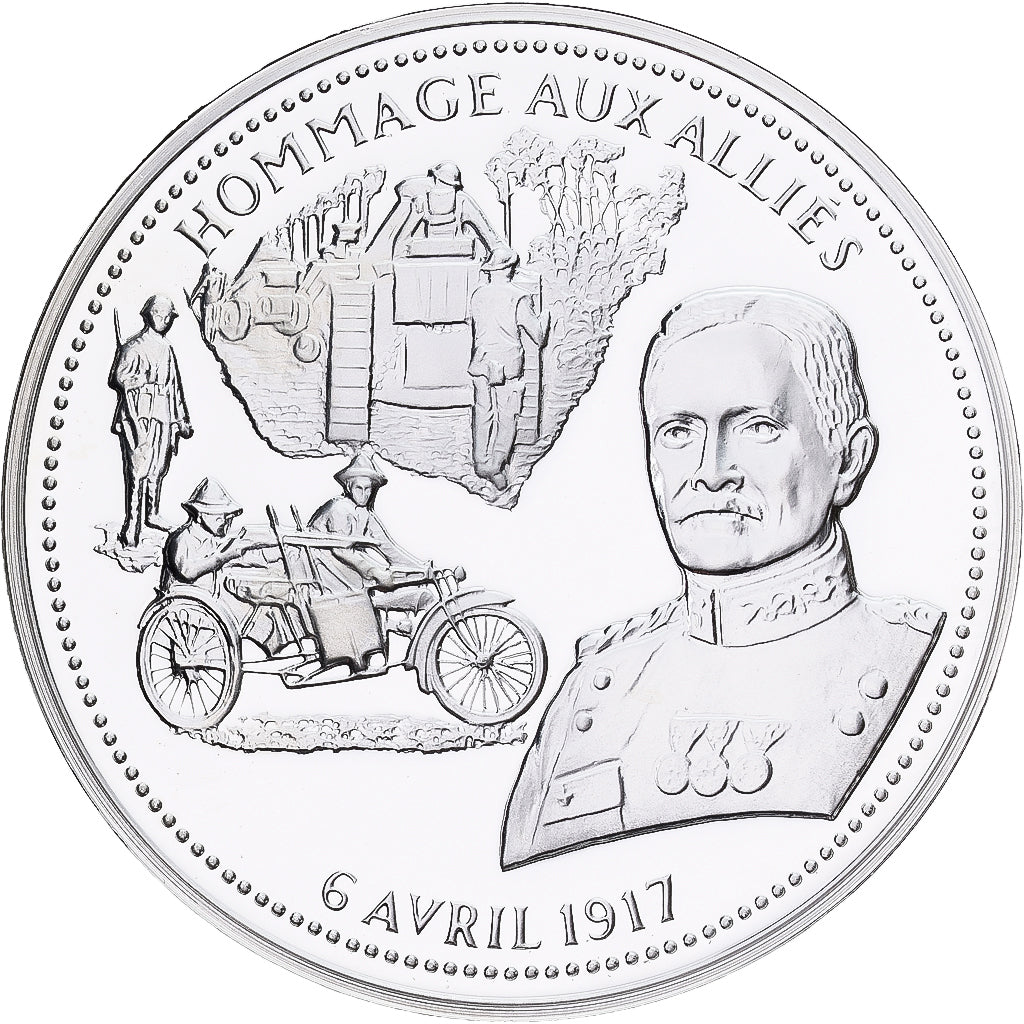 France, Medal, Centenaire Première Guerre Mondiale, Hommage aux Alliés