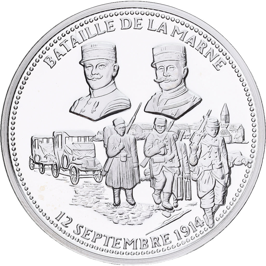 France, Medal, Bataille de la Marne, septembre 1914, Silver, MS(65-70)
