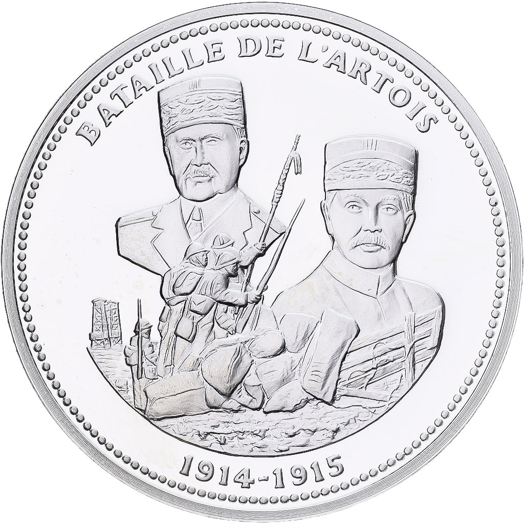 France, Medal, Bataille de l'Artois, Silver, MS(65-70)