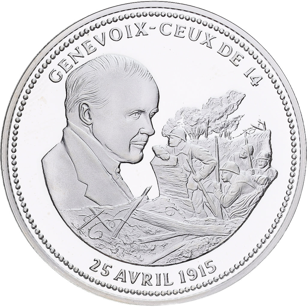 France, Médaille, Genevoix, Argent, FDC