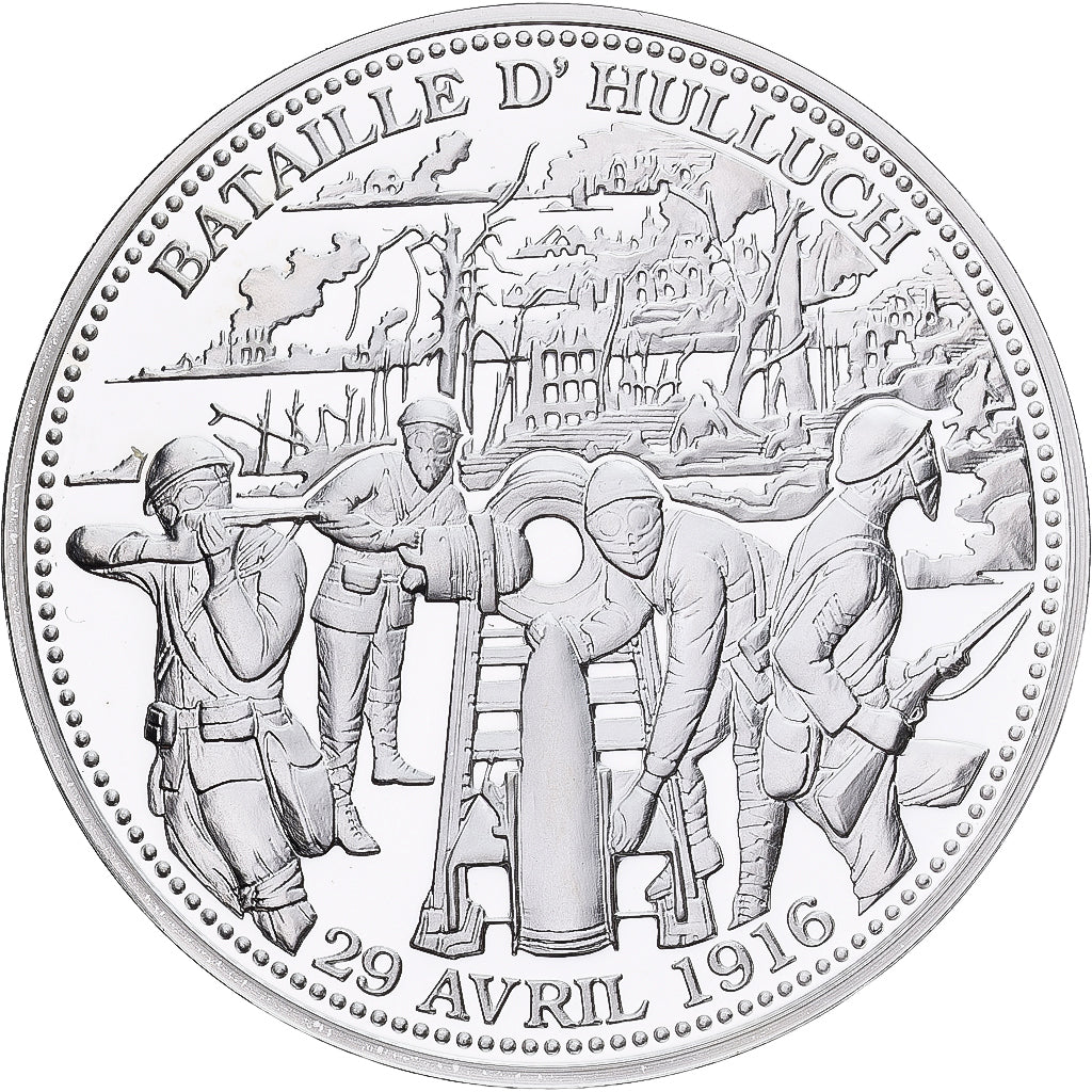 France, Medal, Bataille d'Hulluch, Silver, MS(65-70)