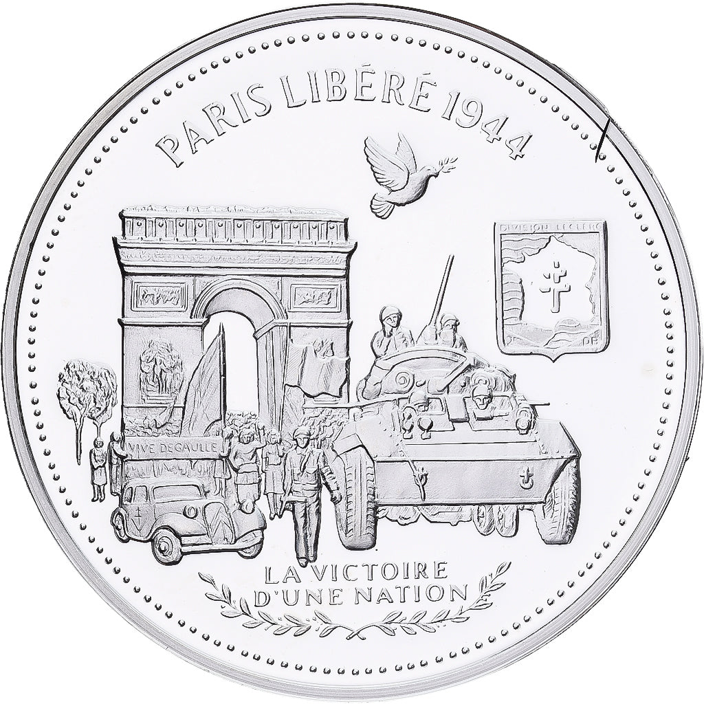 França, medalha, Paris Libéré, Prata, MS(65-70)