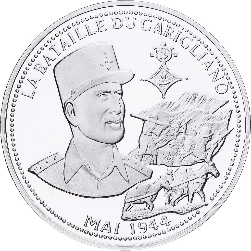 France, Médaille, La Bataille du Garigliano, Argent, FDC