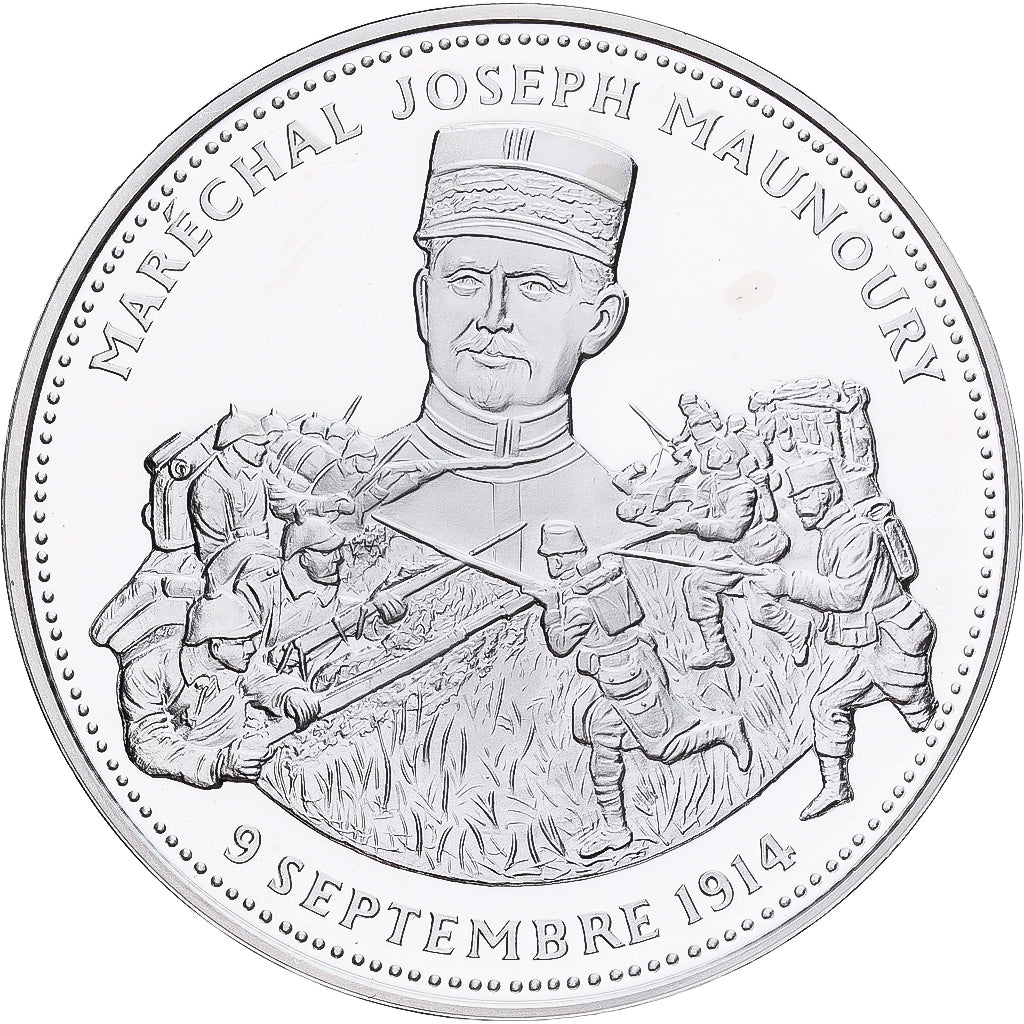 France, Médaille, Général Maunoury, Victoire de l'Ourcq, Argent, FDC