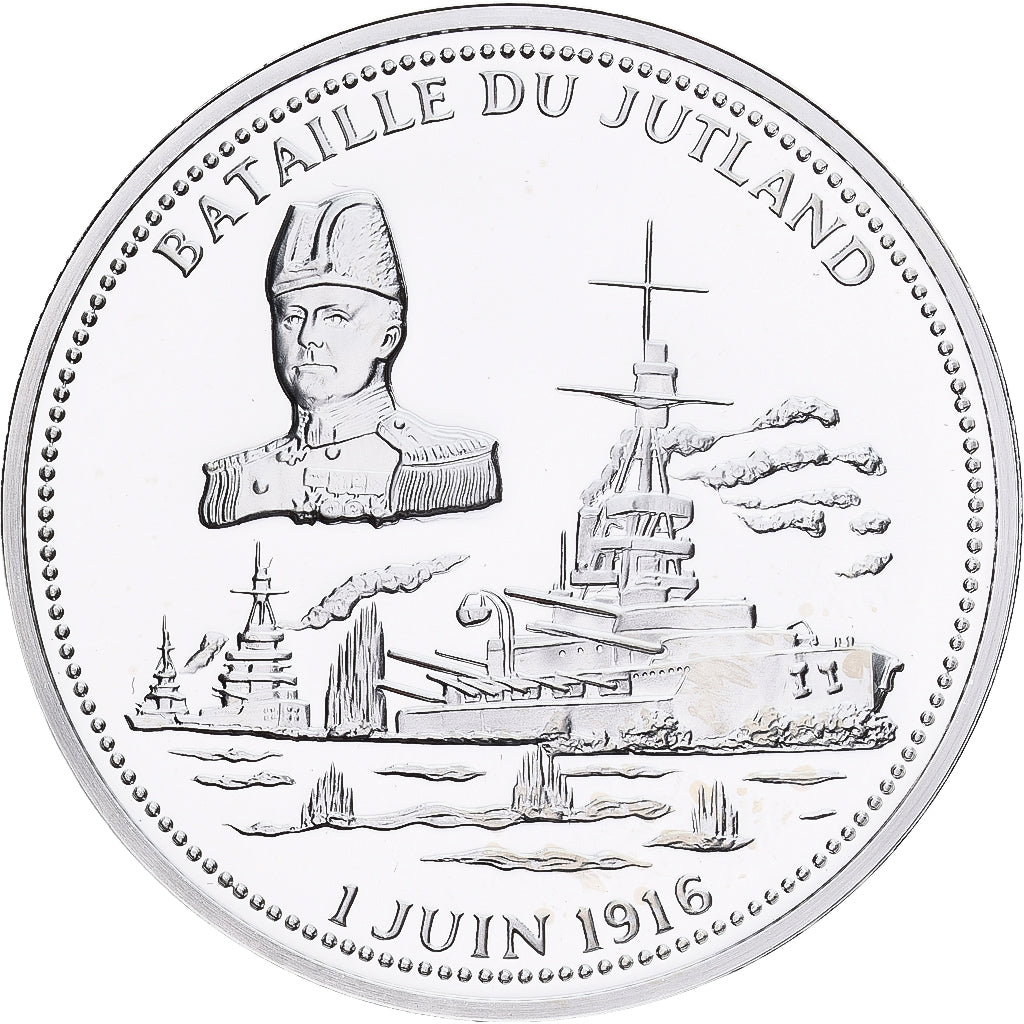 França, medalha, Bataille du Jutland, Prata, MS(65-70)