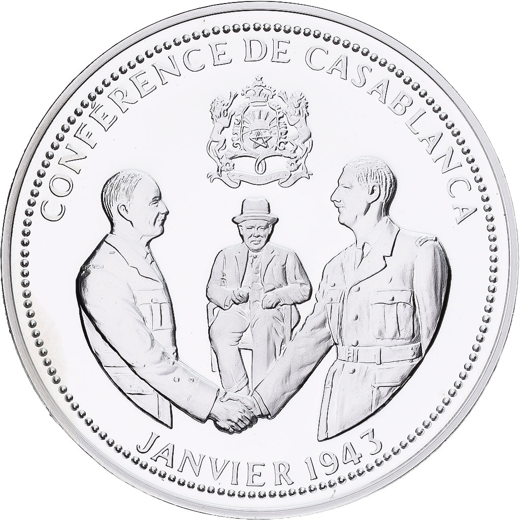 France, Medal, Seconde Guerre Mondiale, Conférence de Casablanca, Silver