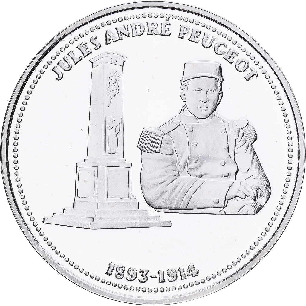 Francia, medaglia, Centenaire Première Guerre Mondiale, Jules-André Peugeot