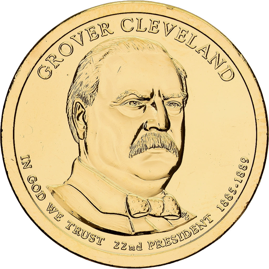 United States, 1 Dollar, Grover Cleveland, 2015, U.S. Mint, Copper-Brass
