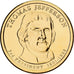 United States, 1 Dollar, Thomas Jefferson, 2015, U.S. Mint, Copper-Brass