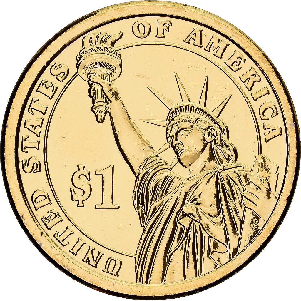 United States, 1 Dollar, Thomas Jefferson, 2015, U.S. Mint, Copper-Brass