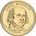 Estados Unidos, 1 Dollar, James Madison, 2015, U.S. Mint, Cobre - latón, FDC