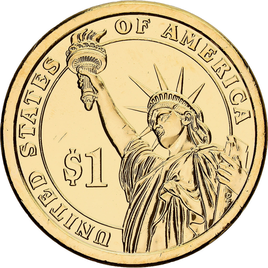 Estados Unidos, 1 Dollar, James Madison, 2015, U.S. Mint, Cobre - latón, FDC