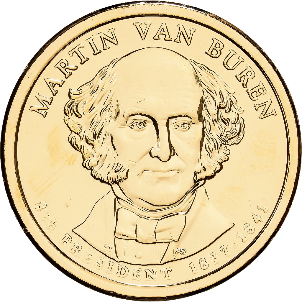United States, 1 Dollar, Martin Van Buren, 2015, U.S. Mint, Copper-Brass