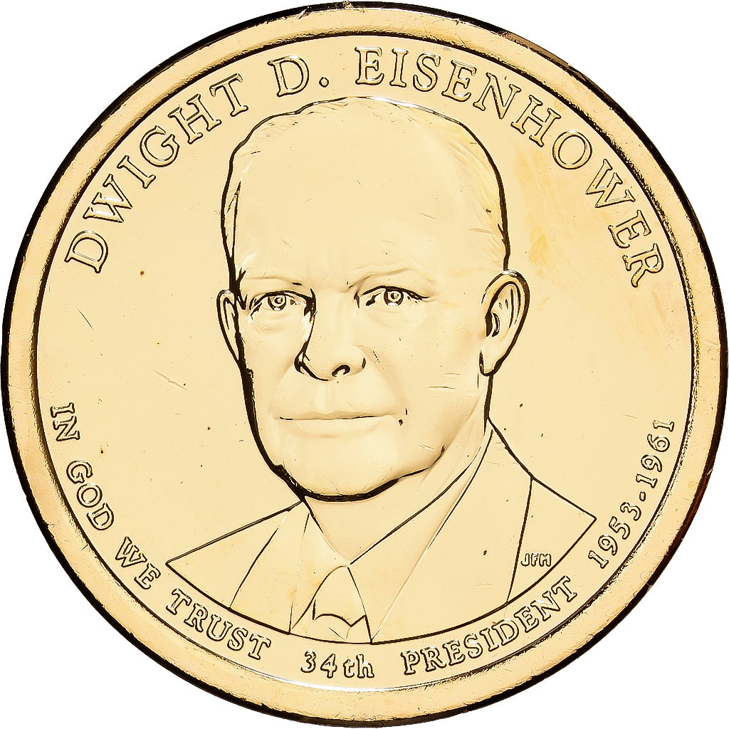 Estados Unidos, 1 Dollar, Dwight D.  Eisenhower, 2015, U.S. Mint, Cobre -