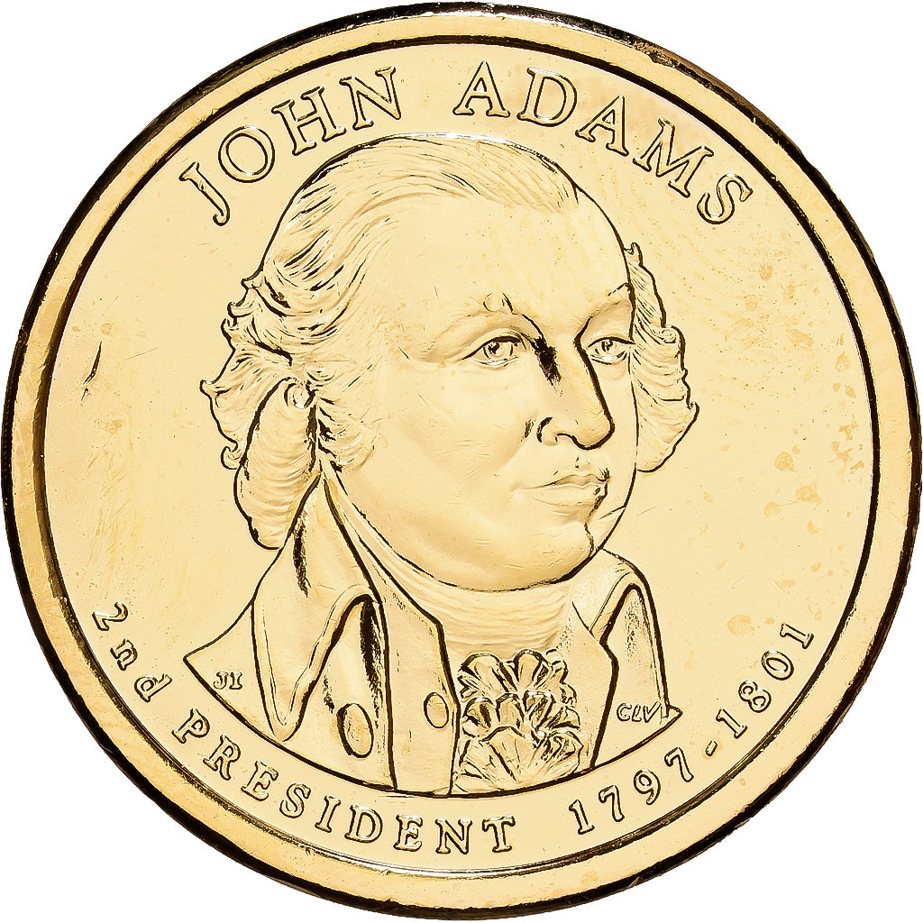 Stati Uniti, 1 Dollar, John Adams, 2015, U.S. Mint, Rame-ottone, FDC