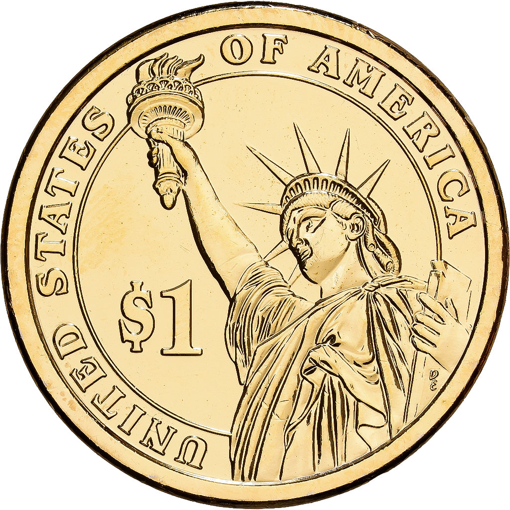 Stati Uniti, 1 Dollar, John Adams, 2015, U.S. Mint, Rame-ottone, FDC