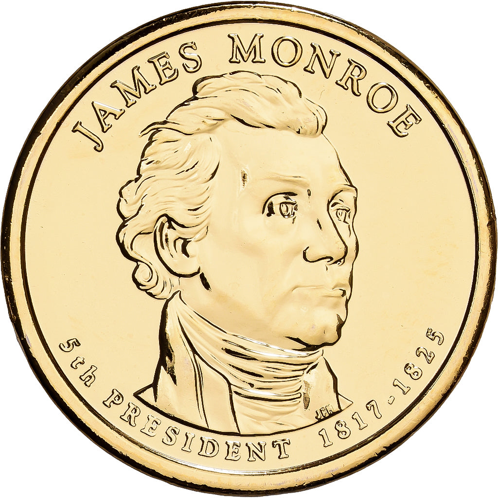 Estados Unidos, 1 Dollar, James Monroe, 2015, U.S. Mint, Cobre - latón, FDC