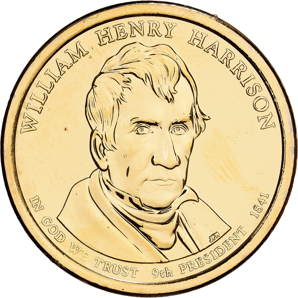 États-Unis, 1 Dollar, William Henry Harrison, 2015, U.S. Mint, Copper-Brass