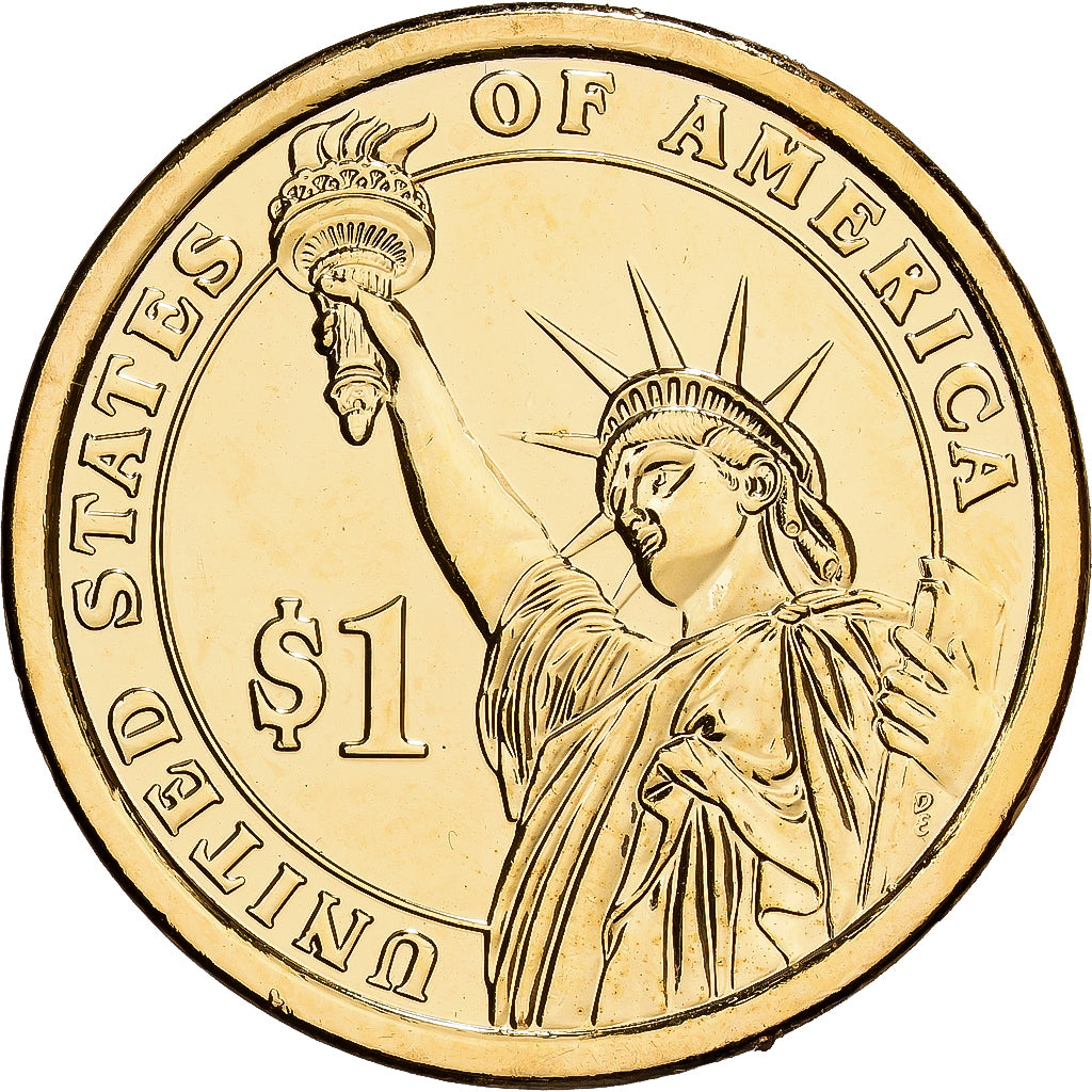 États-Unis, 1 Dollar, William Henry Harrison, 2015, U.S. Mint, Copper-Brass