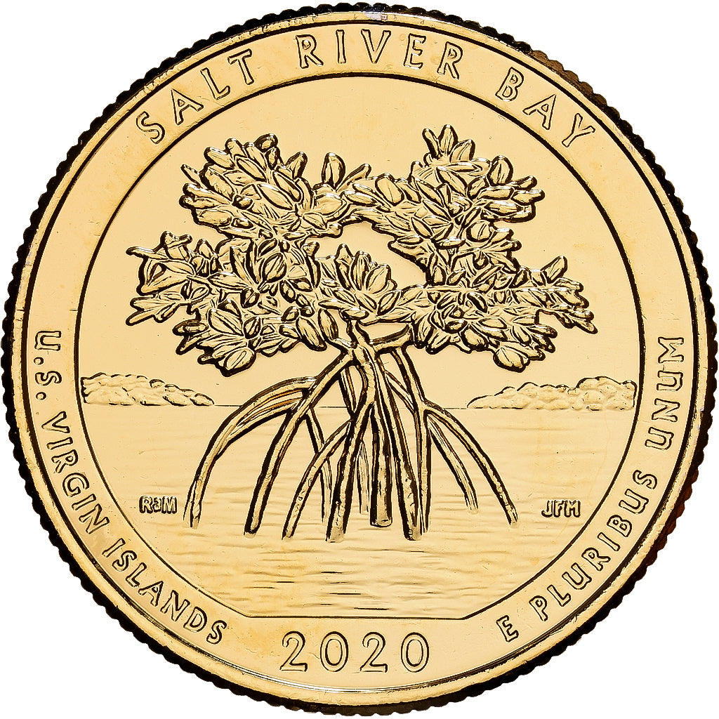 États-Unis, Quarter, Quarter Dollar, 2020, Denver, Salt river bay - Virgin
