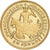 França, medalha, Reproduction du Franc à Cheval, Cobre Dourado, Proof
